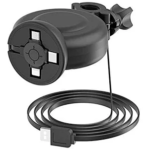 New Arrivals Car Taxi Headrest Backseat Retractable Cord 3 in 1 Power Charging Station Car Charger Type C Micro USB