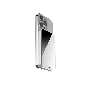 Wireless Magnetic Charger Powerbank 5000Mah Transparent Portable Custom Mirror Phone Charging Ultra Slim Battery For Power Bank