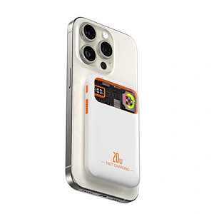 Magnetic Wireless Power Bank 10000mAh Transparent Heat Dissipation Bidirectional Fast Charging Mobile Power PD 20W