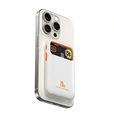 Magnetic Wireless Power Bank 10000mAh Transparent Heat Dissipation Bidirectional Fast Charging Mobile Power PD 20W
