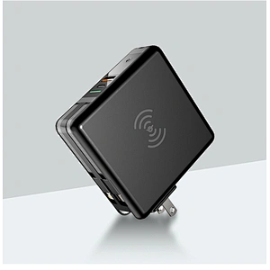 3 in 1 wireless power bank 10000m  slim built in cable 3 in 1 wireless power bank