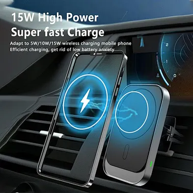 Magnetic Phone Mount 15W Holder For Iphone Magnet Mobile Fast 12 Portable Air Cd Bracket Magsafe New 2022 Car Wireless Charger