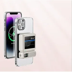 2024 new power bank 10000mAh Dual Charging  For Iphone Magnetic Power Bank Wireless Charger Portable Power Bank