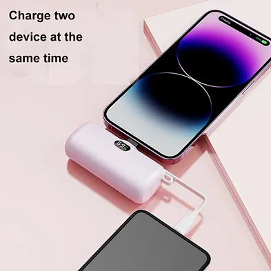 2024 hot sale power bank Built In Cables Fast Charging Portable Business Gift Set Power Bank Wireless Charger Usb