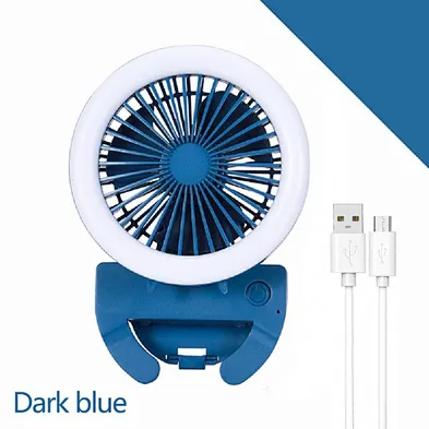 Selfie Ring Usb Led Light Fan With Electric Fan Beauty Selfie Led Flash Light Lamp Portable Mobile Phone