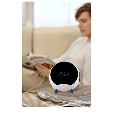 Smart Speaker Fast Clock Bt Ai 15W Charge Qi Station Alarme Multifunction Charging Home Desktop Small Phone Tf Wireless Charger