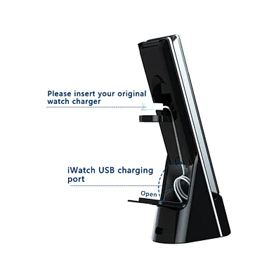 2021 Multifunctional Fast Wireless Charger with LED Desk Table Lamp 3 in 1  Charging Night Light for Mobile Phone