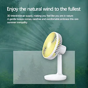 personal fan mini portable usb powered air cooler cooling  high speed desktop charging battery rechargeable table fan small