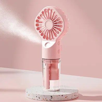 Portable Rechargeable Water Spray Mist Usb With Outdoor 800Mah Battery Handheld Bottle For Gift Sets Hand Held Mini Fan
