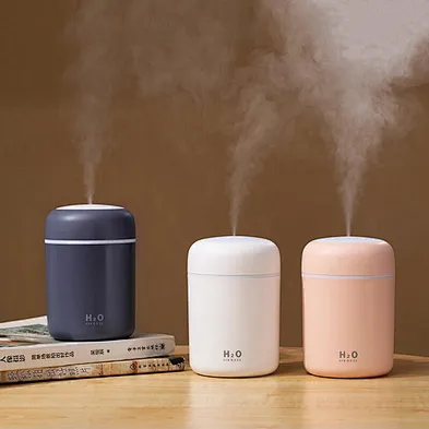Mini portable cool mist ultrasonic atomizer usb 300ml air humidifier wholesaler for bedroom -HL5463