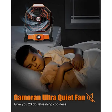 New Design Eco-friendly Portable Camping Fan Led Light Fan 5200mah camping fan rechargeable with led lantern