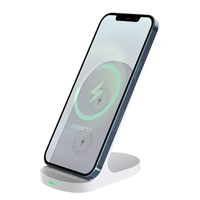 2 In 1 Stand 15W Fast Charging Qi Magnetic For phoneDock Phone Wireless Charger