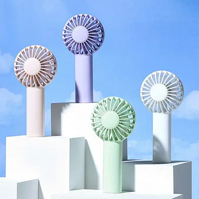 Customized Logo Small Size USB Cooling Fan Rechargeable Summer Battery Portable Air Cooling Usb Mini Fan