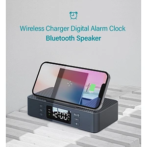 Foldable Wireless Speakers Customizable Mini Speaker Mobile Phone Dual Loud Speakers Alarm Clock