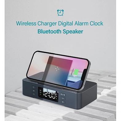 Foldable Wireless Speakers Customizable Mini Speaker Mobile Phone Dual Loud Speakers Alarm Clock