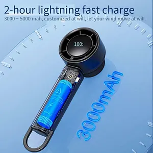 2024 new product Blower Turbo Jet Portable Event Favour 2 In 1 Handheld Mini Fan Usb Rechargeable Pocket