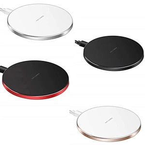 Super slim portable 10W round wireless charger for phone charging -HL4966