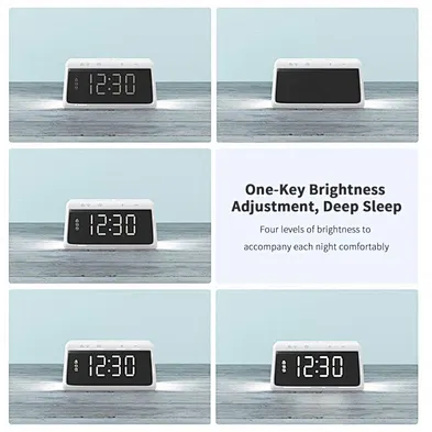3 in 1 LED Digital Alarm Clock Fast qi Wireless Charger Best Wholesale Charger Phone Chargers Table Lamp