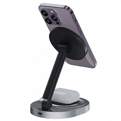 High-quality Magnetic Folding 2 In 1 Wireless Charger for Phone