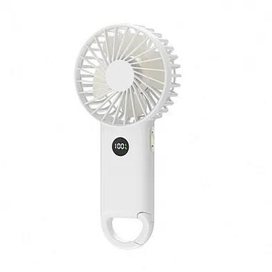 Portable Usb Handheld Ceiling Fan Lash Table Fan Summer Rechargeable Battery Air Cooling Usb Mini Climbing Fan with Hook