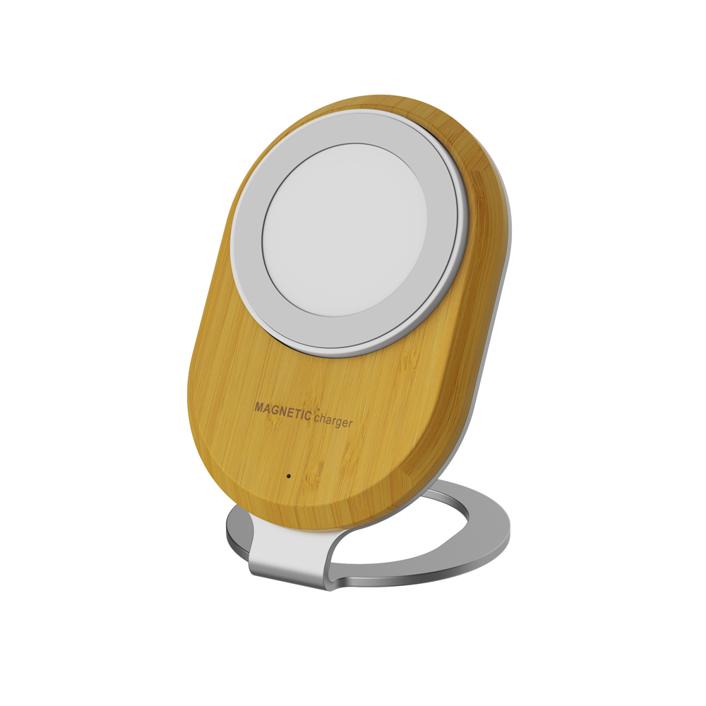 15W Desktop Adjustable 2 In 1 Magnetic Wireless Charger Stand 15W Fast wireless charger