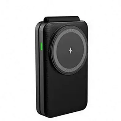 2024 phone holder multifunction wireless charger Magnetic Qi Wireless Charger Foldable 3 In 1 black