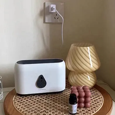 2024 Air Essential Oil Diffuser Aroma H46 Ultrasonic Cool Mist Maker 5V Home Room USB 3D Flame Humidifier