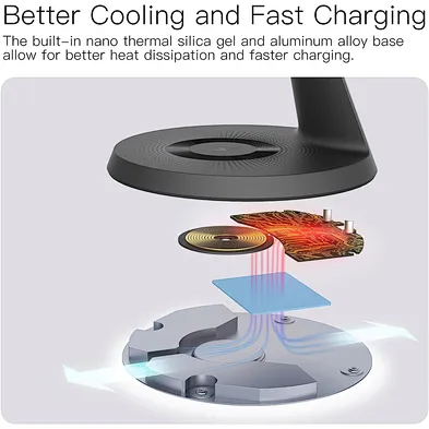 Fast 3 In 1 Hot Selling Multifunction Desktop Magnetic Phone Stand Charging Wireless Charger