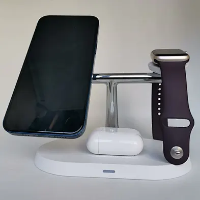 15W Magnetic 3 in 1  Wireless Charger Stand For Mobile phone for Smart Watch Fast Charging Dock Station
