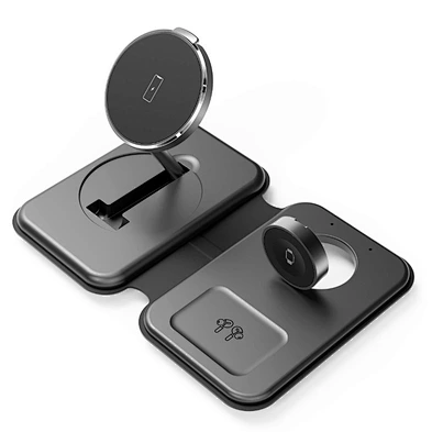 3 In 1 Wireless Foldable Magnetic 15W Folding Fast Wireless Charger