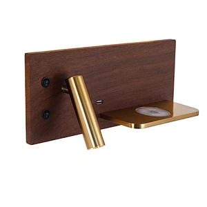 2024 NEW design best quality wood room hotel bedroom bedside nordic modern  led lamp for bedside background wall living room