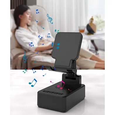 3 In 1 Phone Bt Oem Wireless Speaker With Wireless Charger With charging