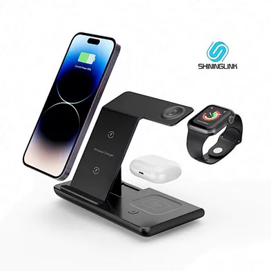 2024 multifunction 3 In 1 Magnetic 20W Charger  3-In-1 15W Foldable Wireless Fast Charger