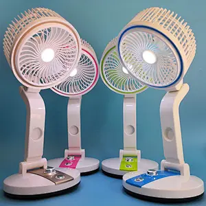 phone LED Student Desktop Fan USB Charging CO263 Daul-use Folding Desk Lamp Gift Fan