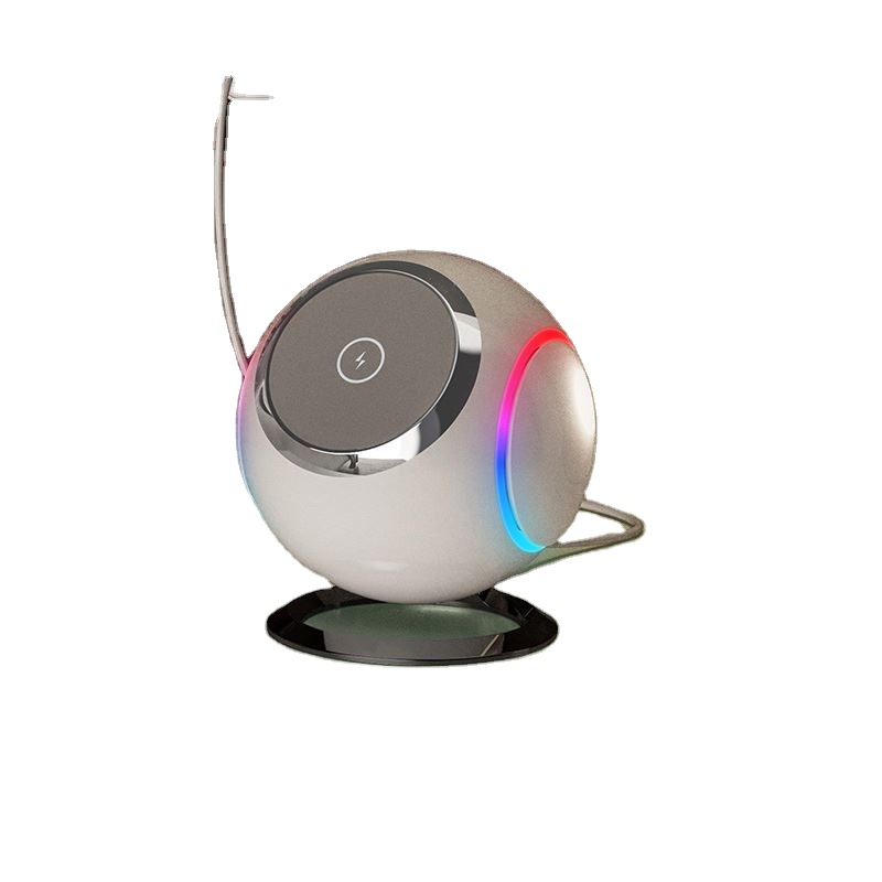 New Product Ideas 2024 Custom Charger Desktop Stand Dock Station Charging Stand, With Led Light Mobile Phone Wireless Charger