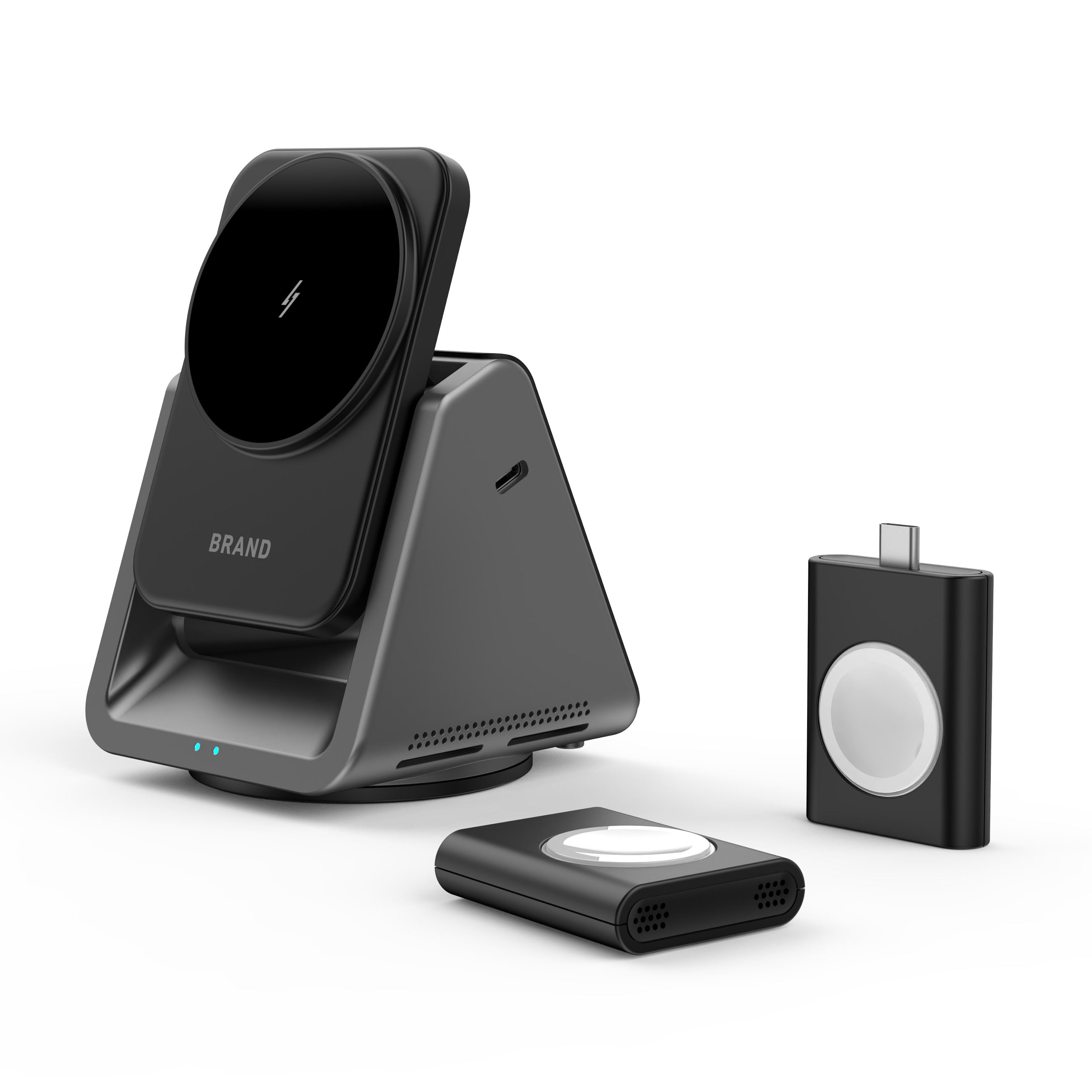 Multifunction 15W Wireless Charger 3 In 1 Folding 15W Fast Magnetic Special Charger Cell Phone Qi Wireless Charger For phone