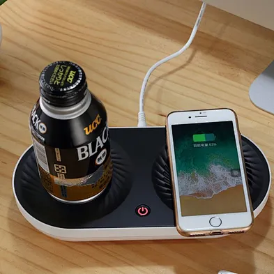 JEDI Desktop smart cup with cooling and warming with wireless charger / thermoelectric drink cooler