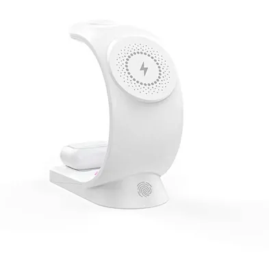 Led With Light Desk Fast 3 In 1 Qi Table Lamp Rgb  Night Design Bed Side Wireless Charger