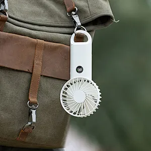 Portable Usb Handheld Ceiling Fan Lash Table Fan Summer Rechargeable Battery Air Cooling Usb Mini Climbing Fan with Hook