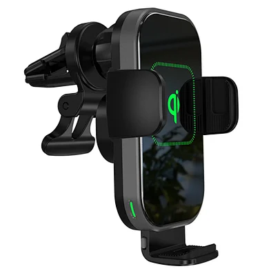 Best Seller 3 In 1 Car Wireless Charger Holder 10W 15W  Wireless Charging Car Mount Fast Qi Wireless Car Charger