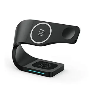2023 best selling 3 In 1 Qi Fast Stand Strong Magnetic Wireless Charger