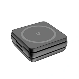 portable Foldable vertical 3-In-1 Fast Folding Stand Earphones Watches Smart Magnetic Wireless Charger aluminium for smartphone