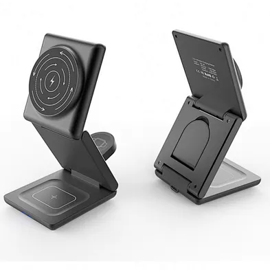 superb magnetic 3 in 1 foldable wireless charger for phone