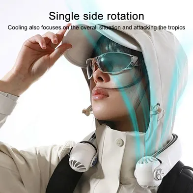 Dropshipping MF080 Rotor Hanging Neck Electric Fan AR Turbo Cooling System Neck Fans
