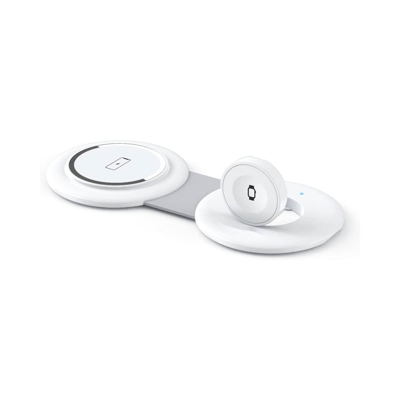 2 in 1 Wireless Charger for Phone OEM Nano Magnetic Foldable Charging Station Multiple Devices