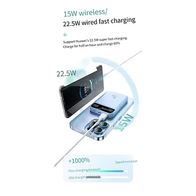 2024 new multifunction  power banak Adapter, And All 10000Mah Portable Wacharger Power Bank Wireless Charger