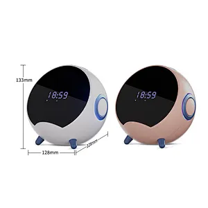 Smart Speaker Fast Clock Bt Ai 15W Charge Qi Station Alarme Multifunction Charging Home Desktop Small Phone Tf Wireless Charger