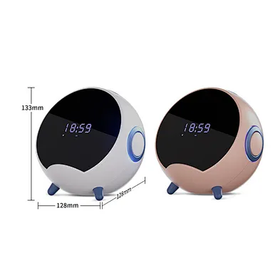 Smart Speaker Fast Clock Bt Ai 15W Charge Qi Station Alarme Multifunction Charging Home Desktop Small Phone Tf Wireless Charger