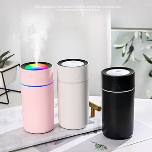 JEDI High Quality Mist Spray Summer Gift 7 Color LED Lights 320ML Portable Air Car Humidifier