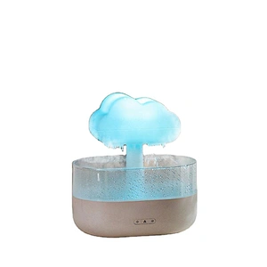 Essential Oil Diffuser Creative 7 Led Color Light Rain Cloud Aroma Water Drip 2023 New Products Mushroom Shape Air Humidifier